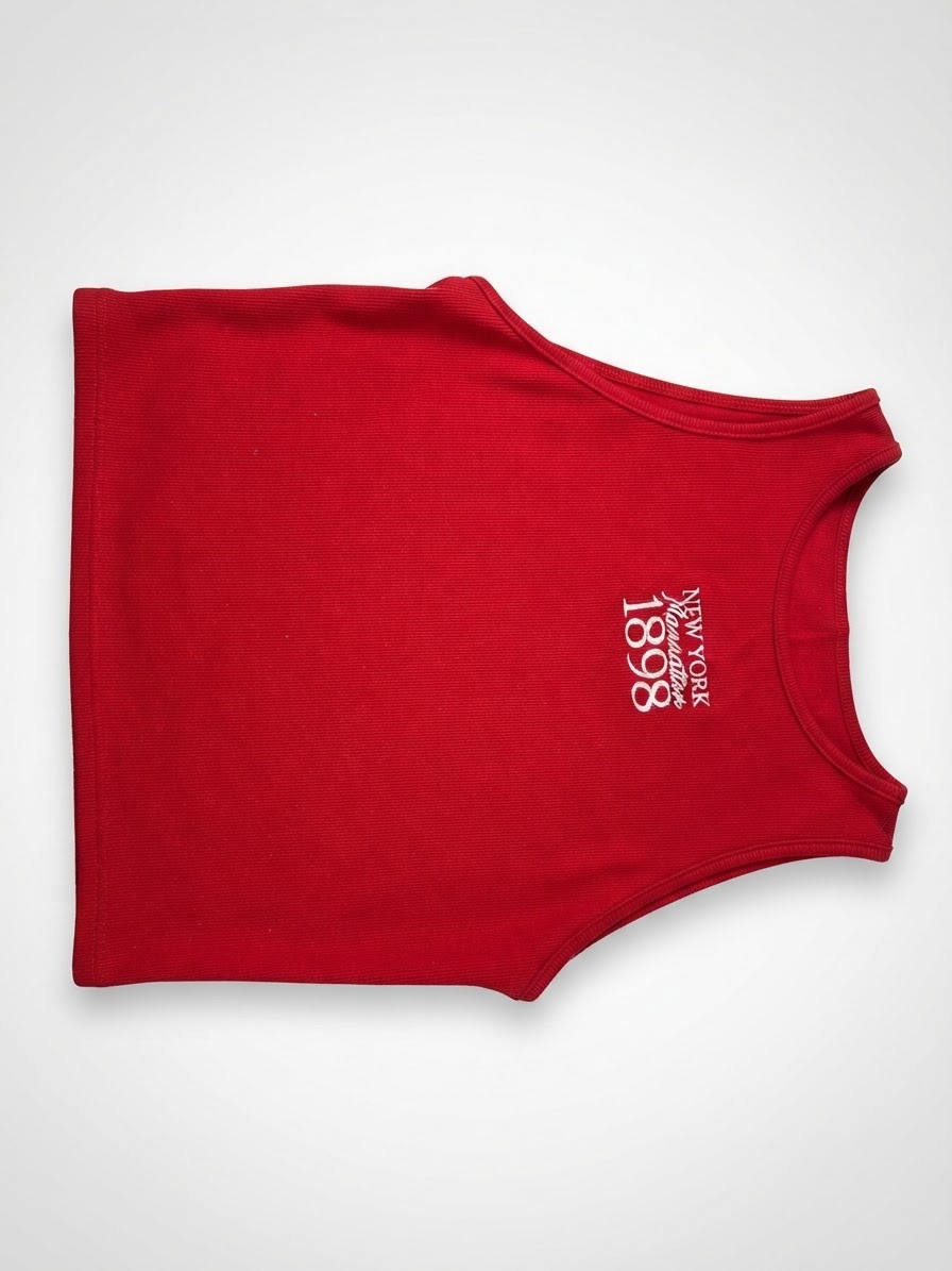 Top rouge foncé