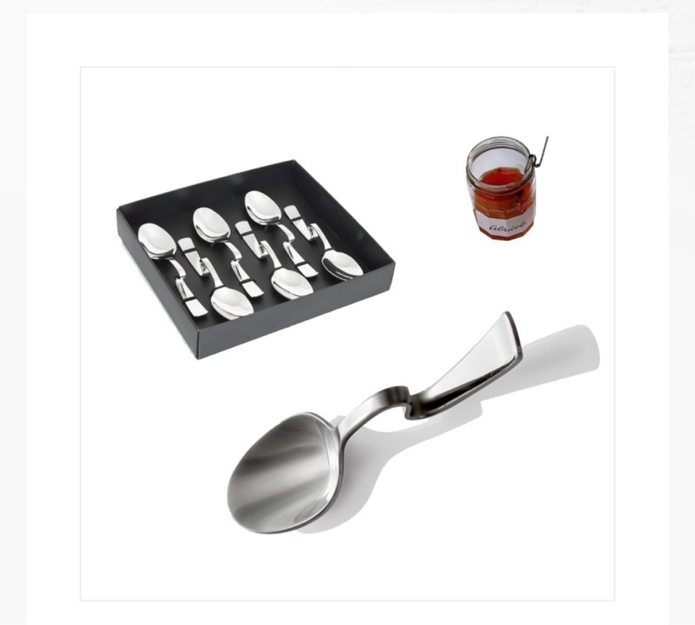 Coffret de 6 cuillères coudées  pour café ou cocktail