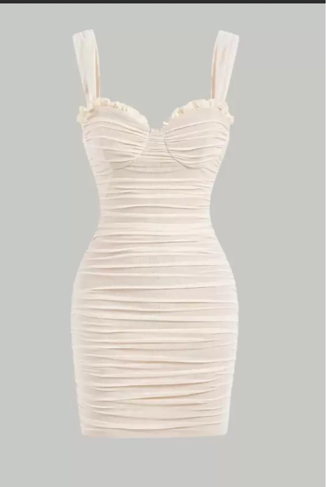 Robe soiree bustier tissu elastique 