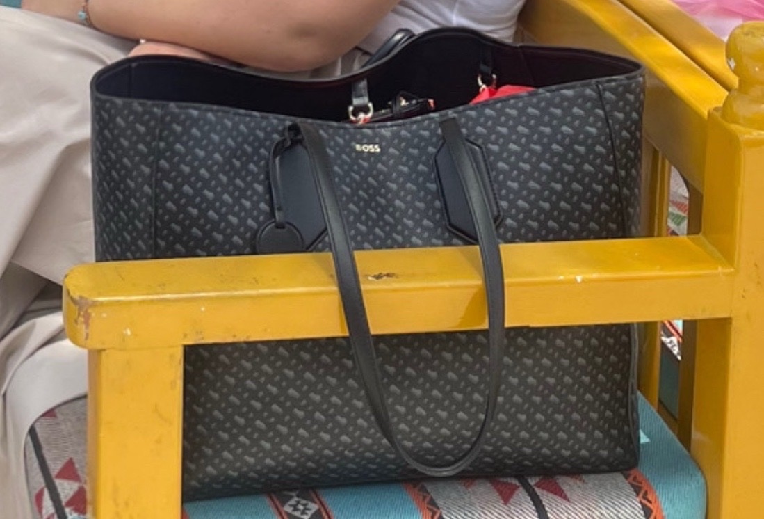 Sac noir cabas boss
