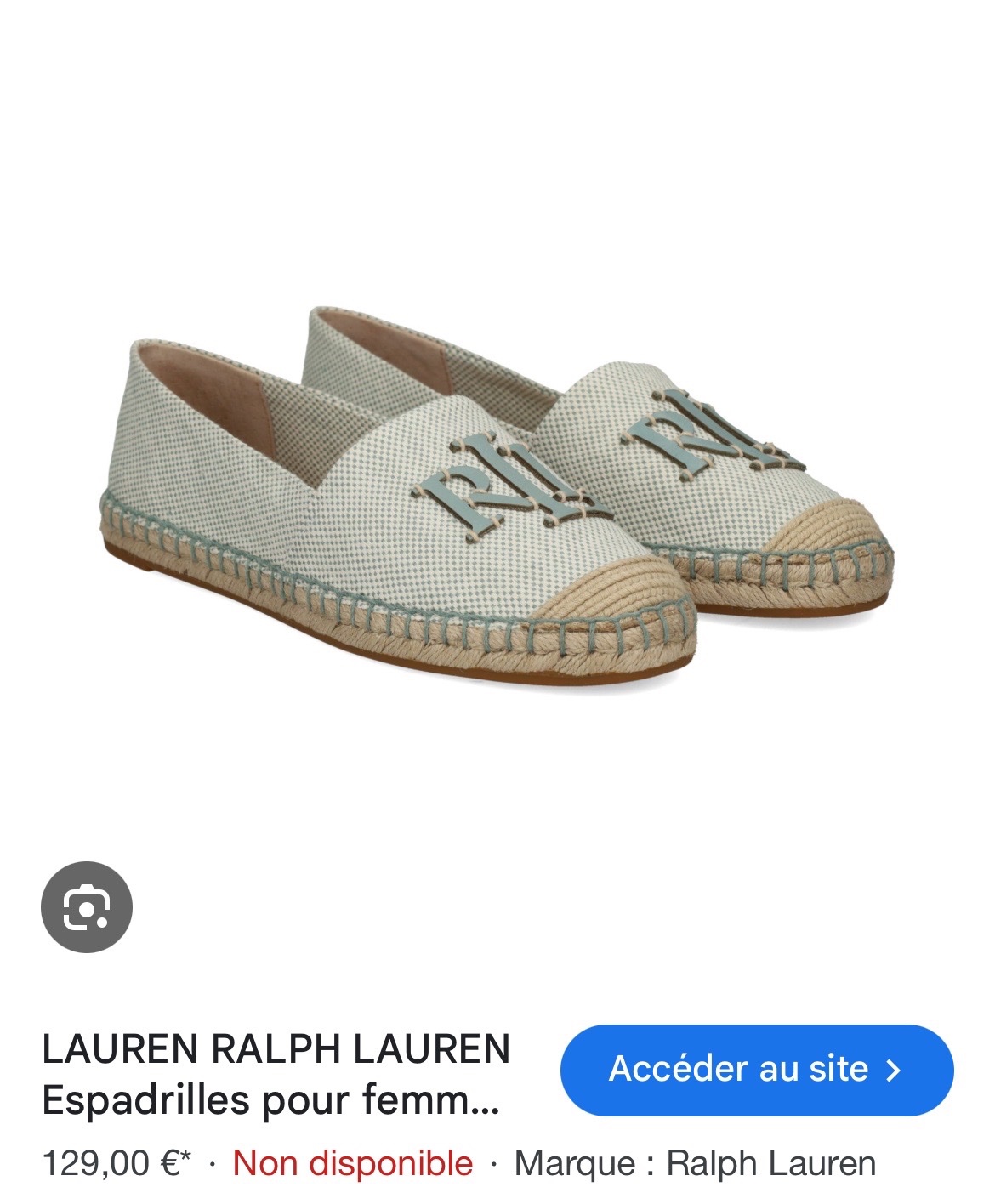 Espadrilles plates ralph lauren