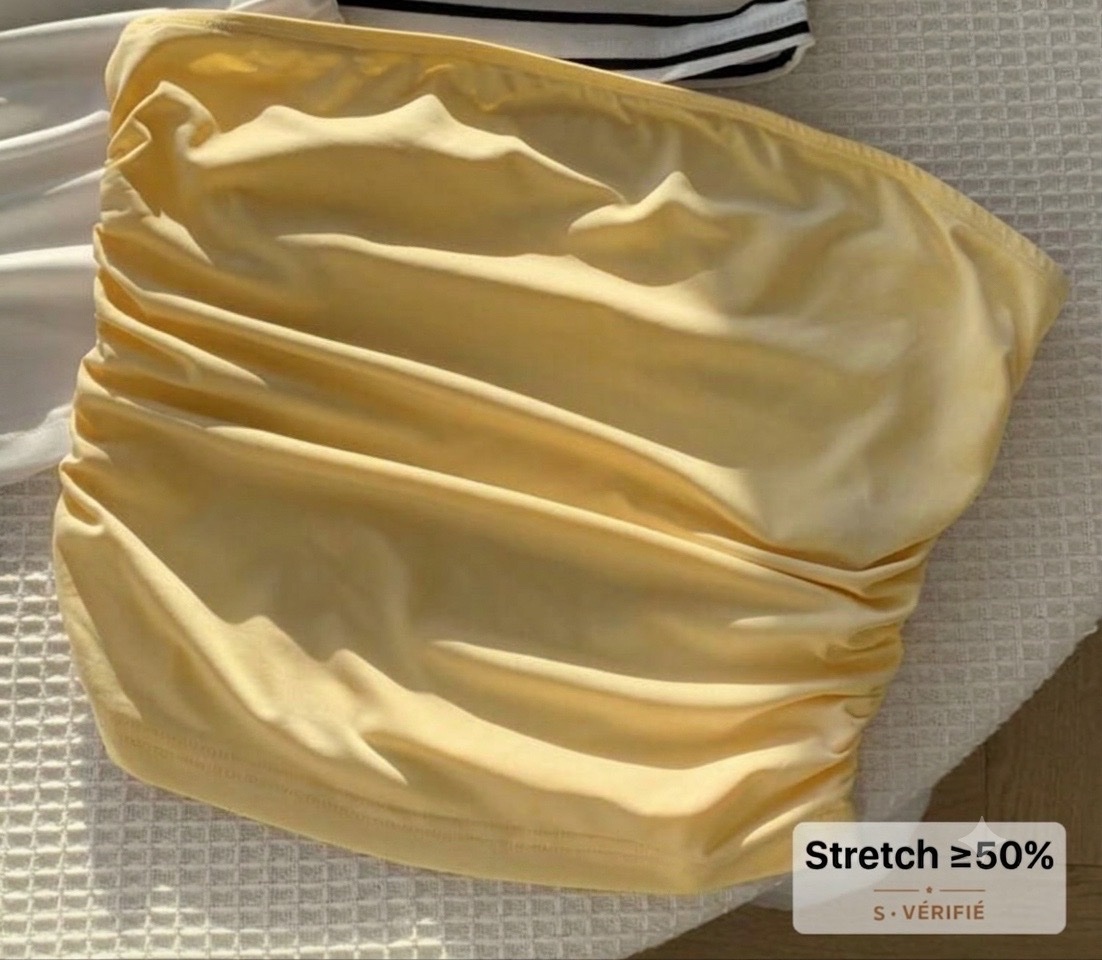 Top en jaune pastel 