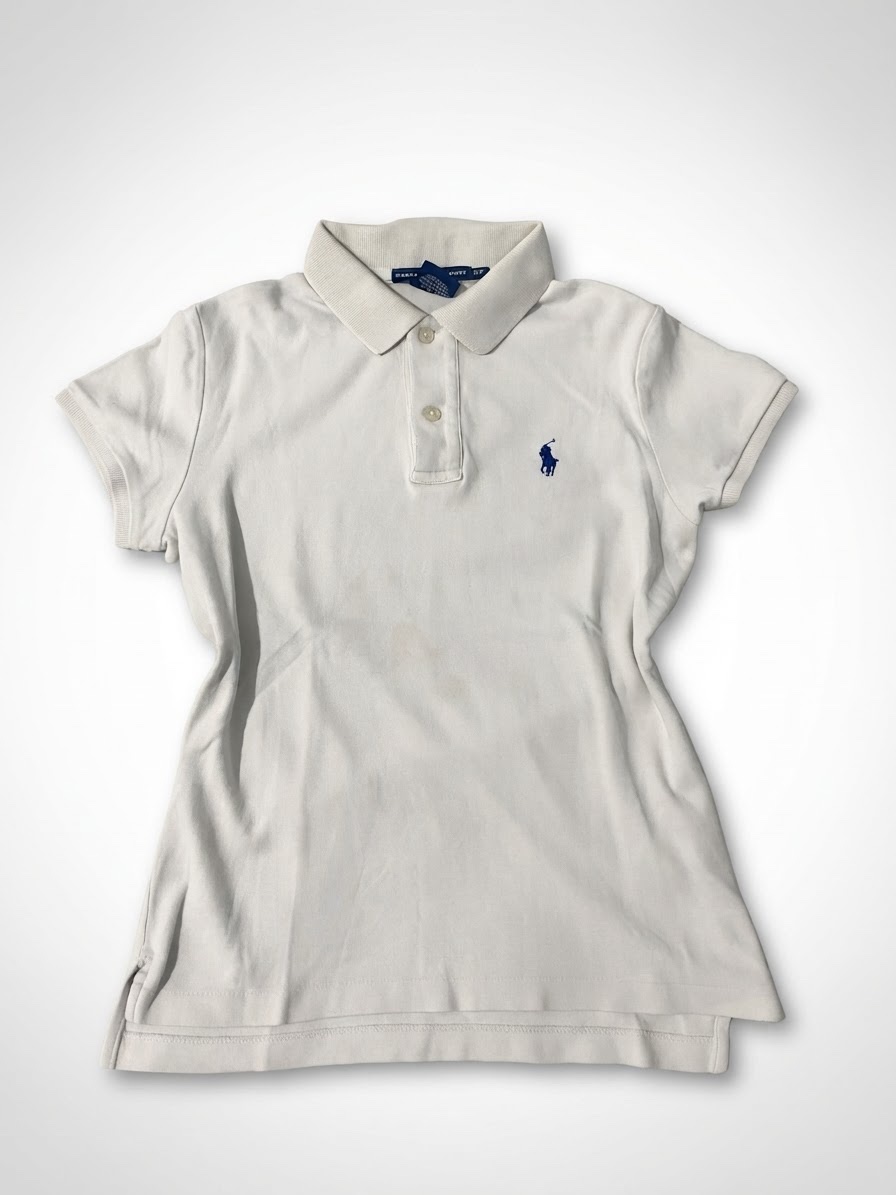 T-shirt polo slim fit blanc 