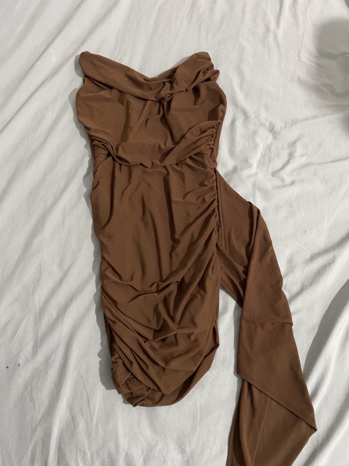 Robe soirée marron