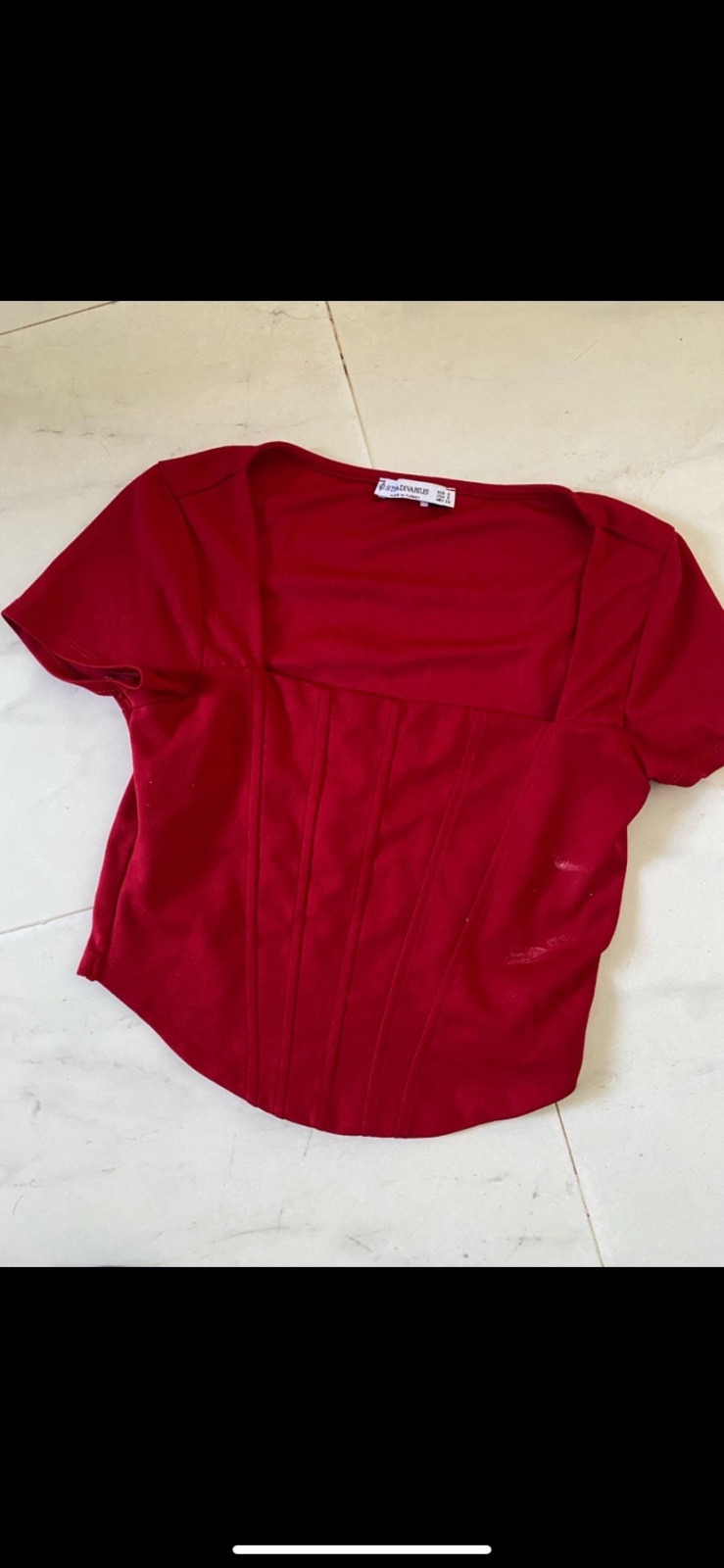 Top rouge 