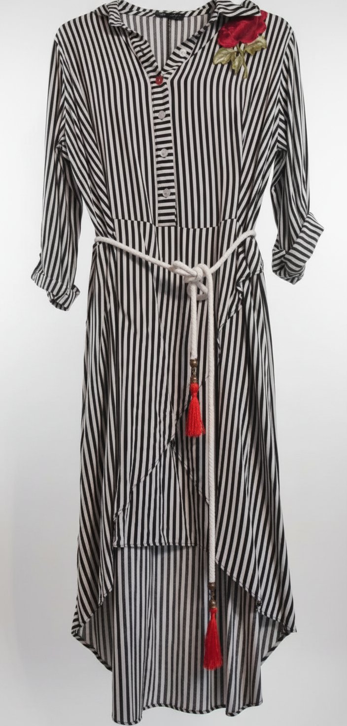 Robe chemise rayé 