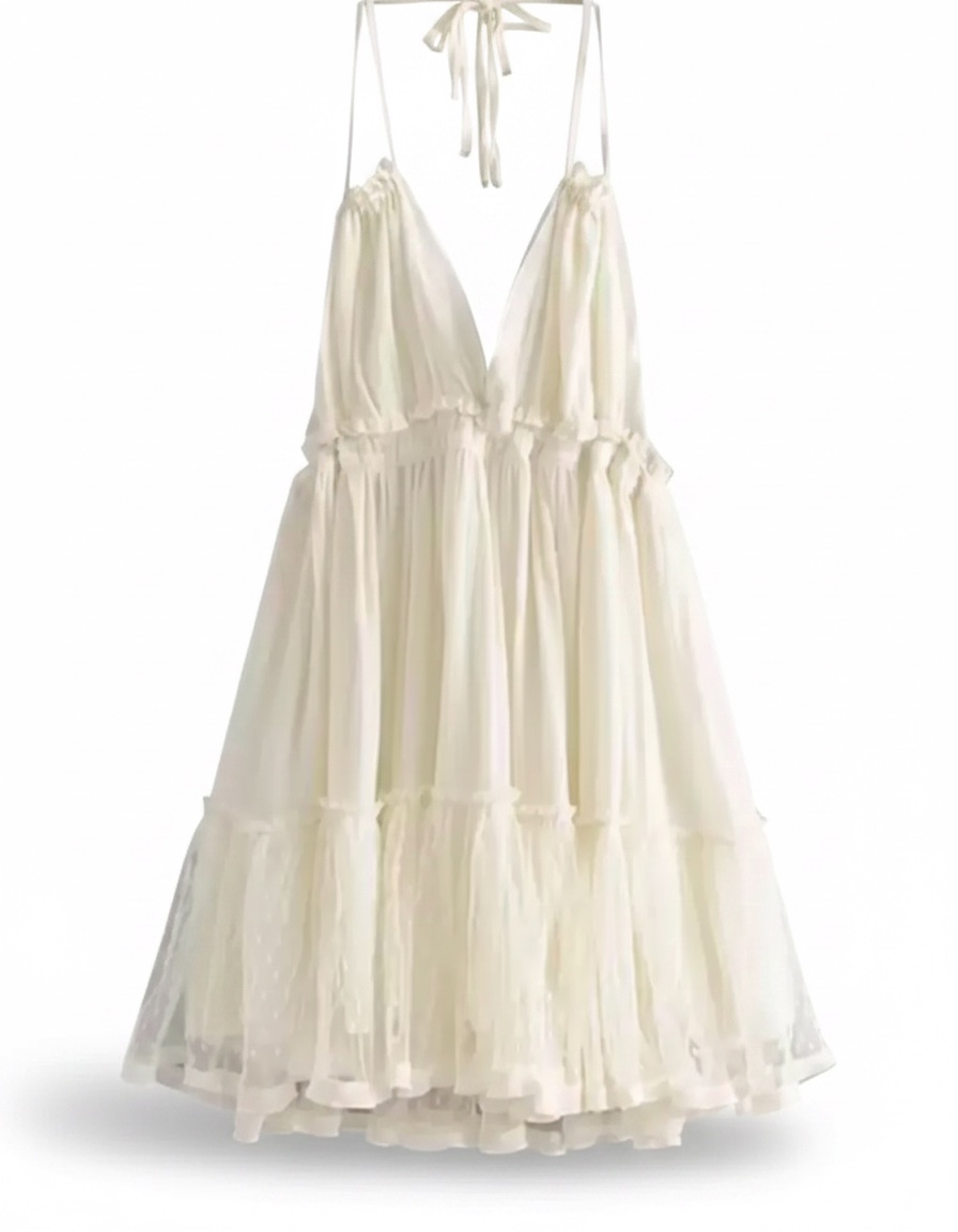 Robe shein blanc cassé  taille XS M L 