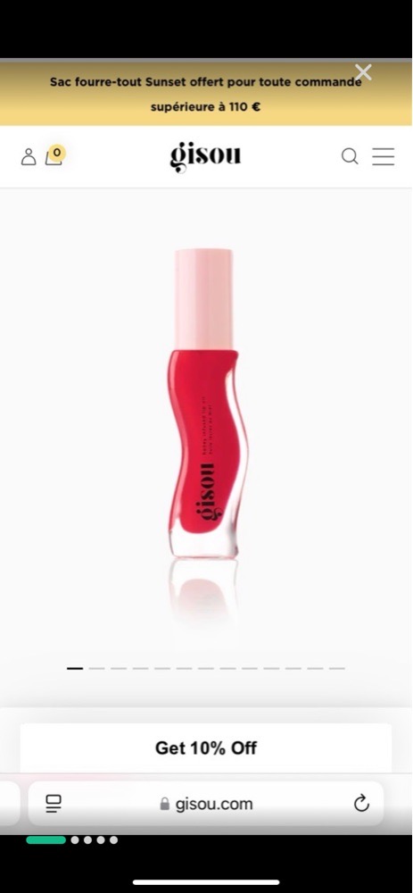 Gisou lip oil