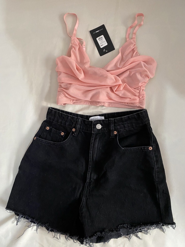 Short Noir Taille haute