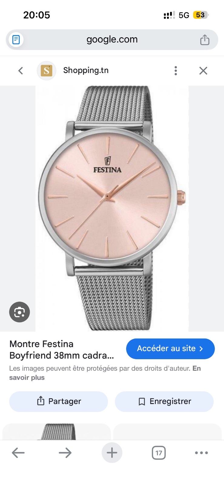 Montre femme authentique avec un collier gratuit :)