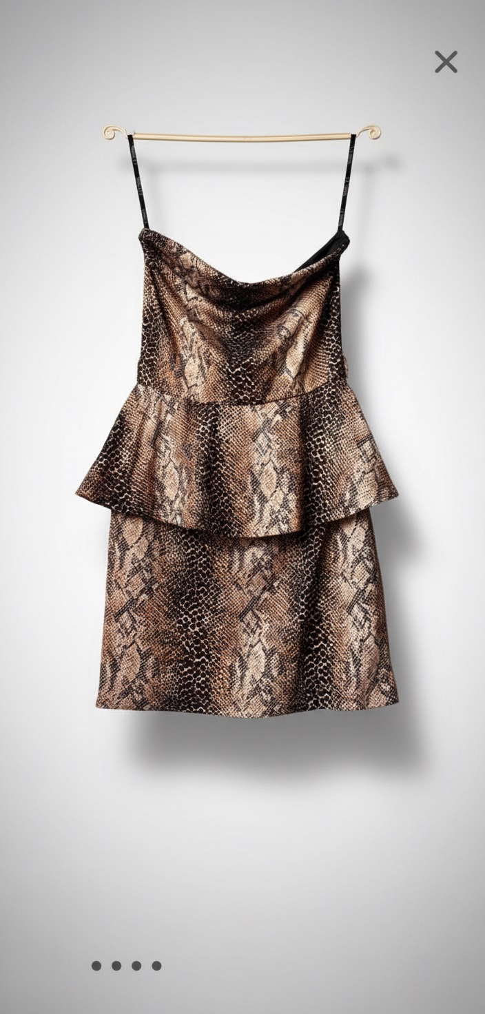 Robe à imprimé serpent chic