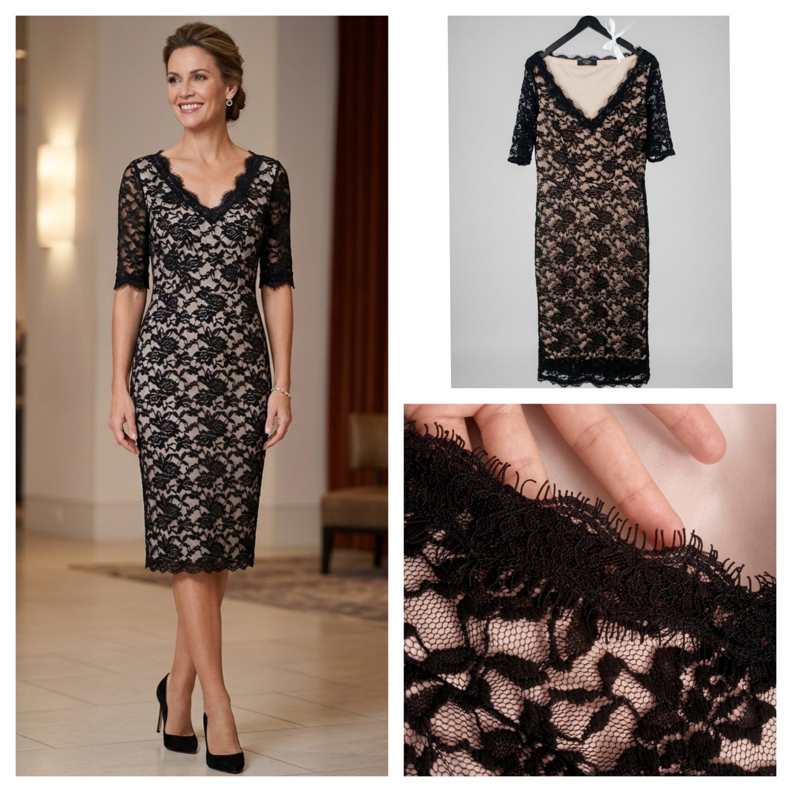 Robe soirée dentelle 