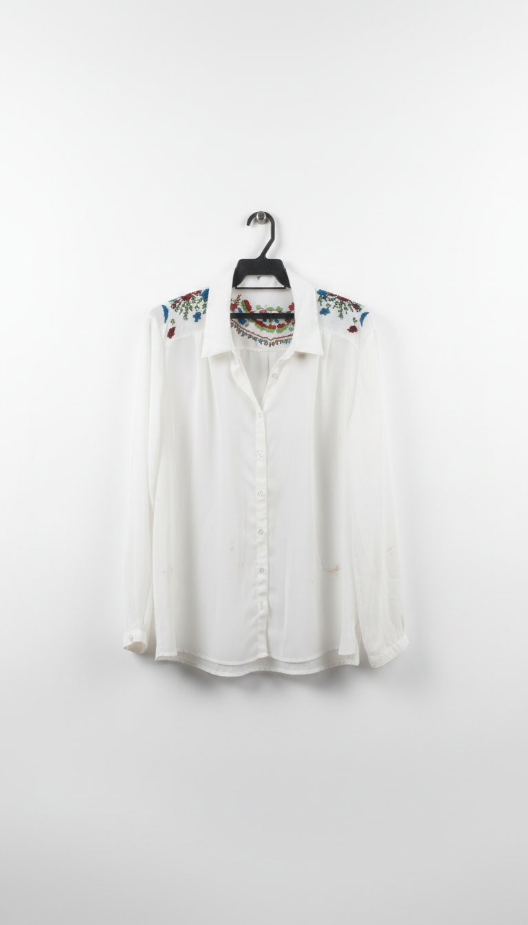 Chemise zara couleur écru 