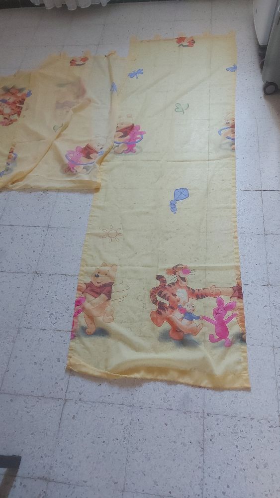 2 panneaux rideaux chambres d'enfants 