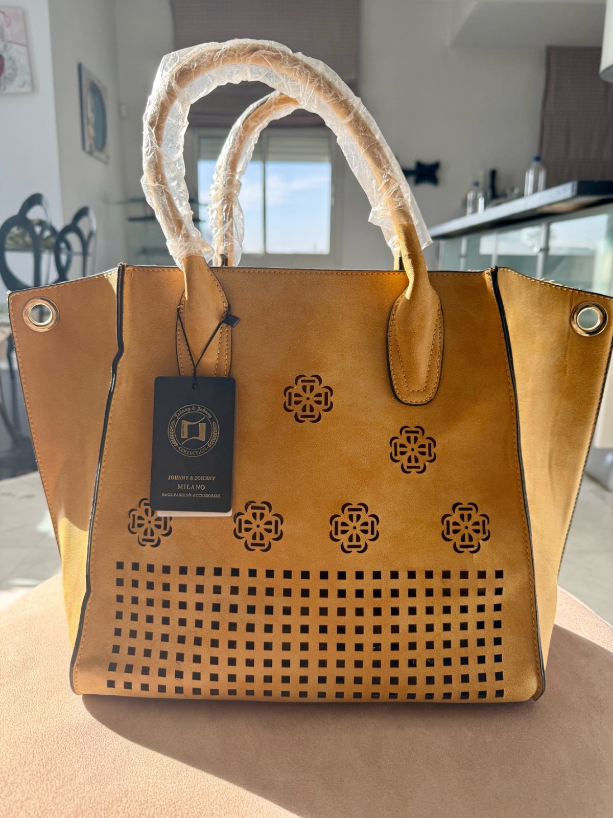 Grand sac cabas Jaune 