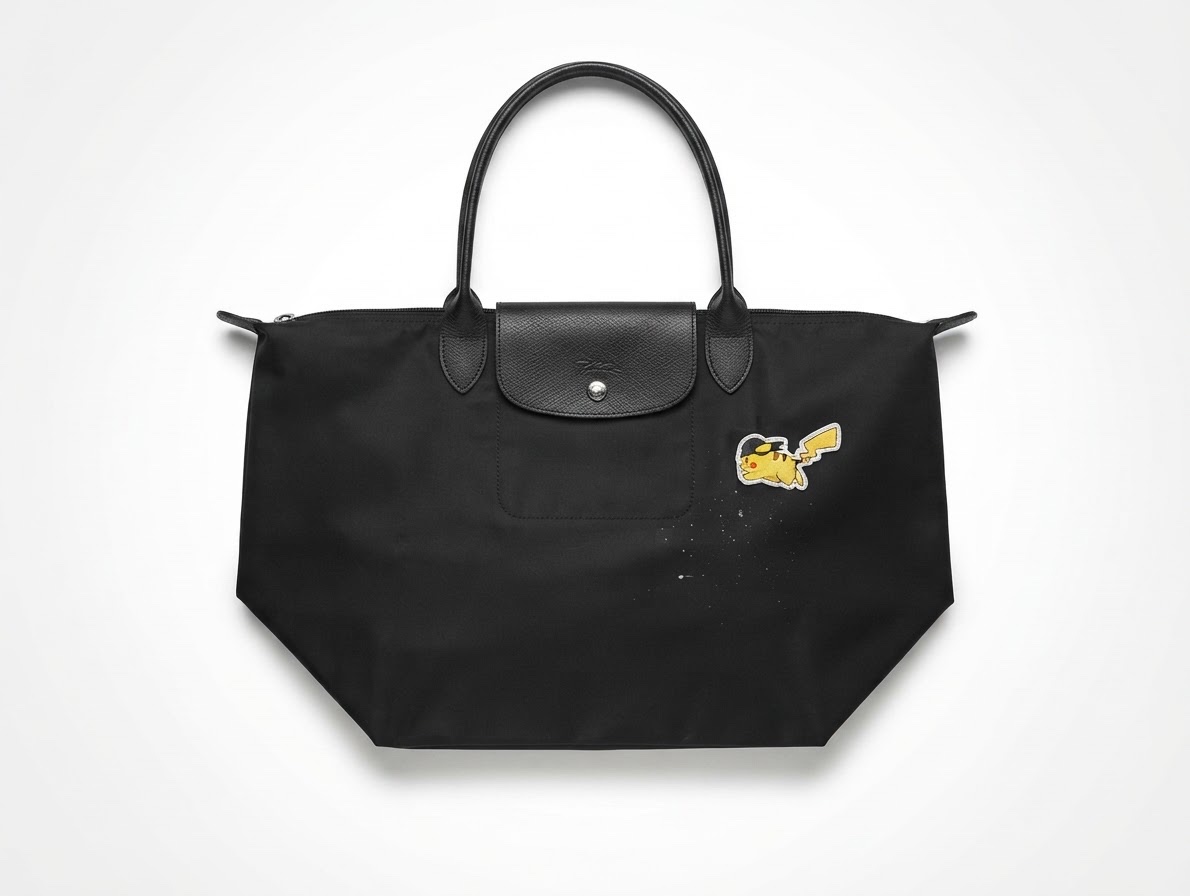 Sac pliage longchamp* pokémon édition limitée