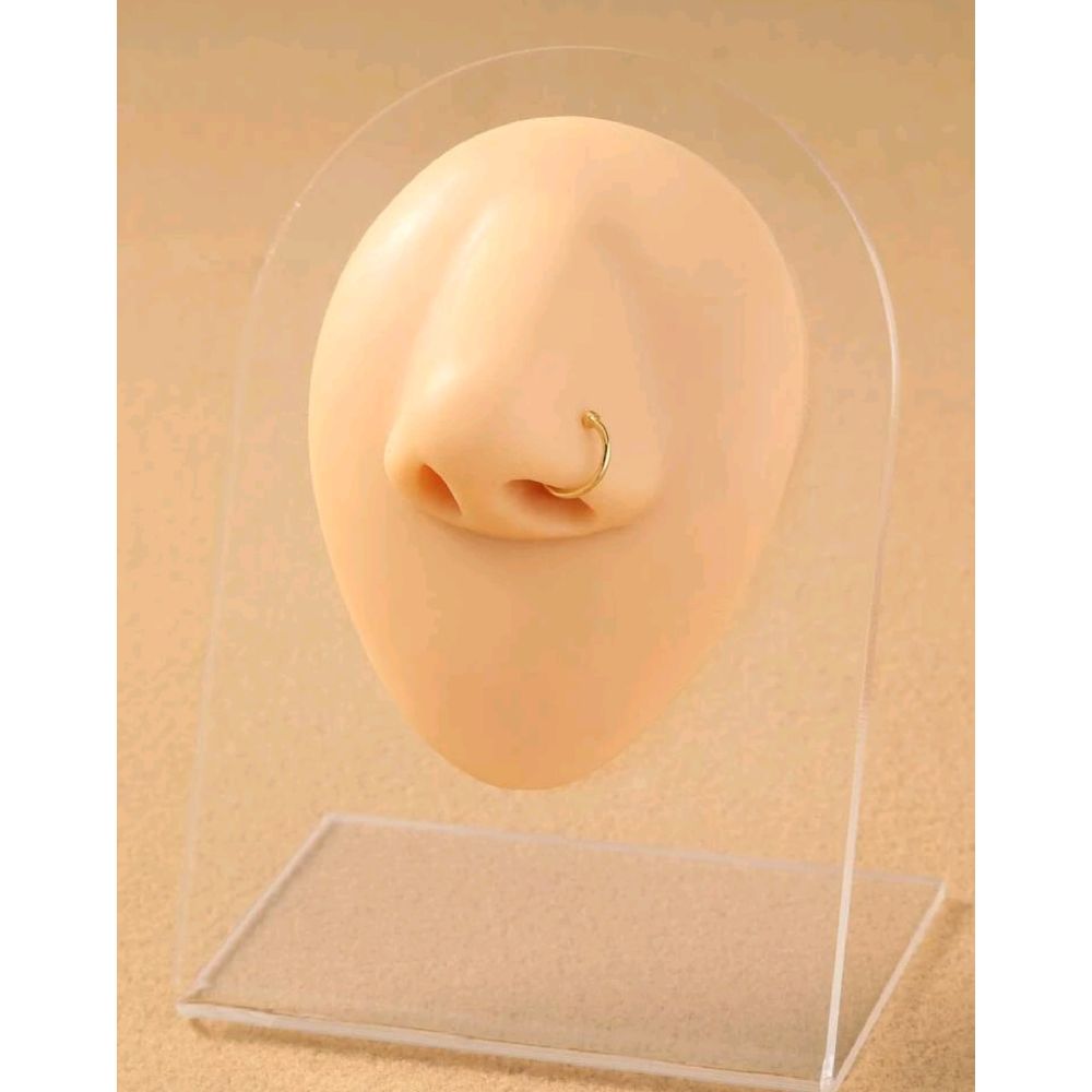 faux piercing pour nez en acier inoxydable 