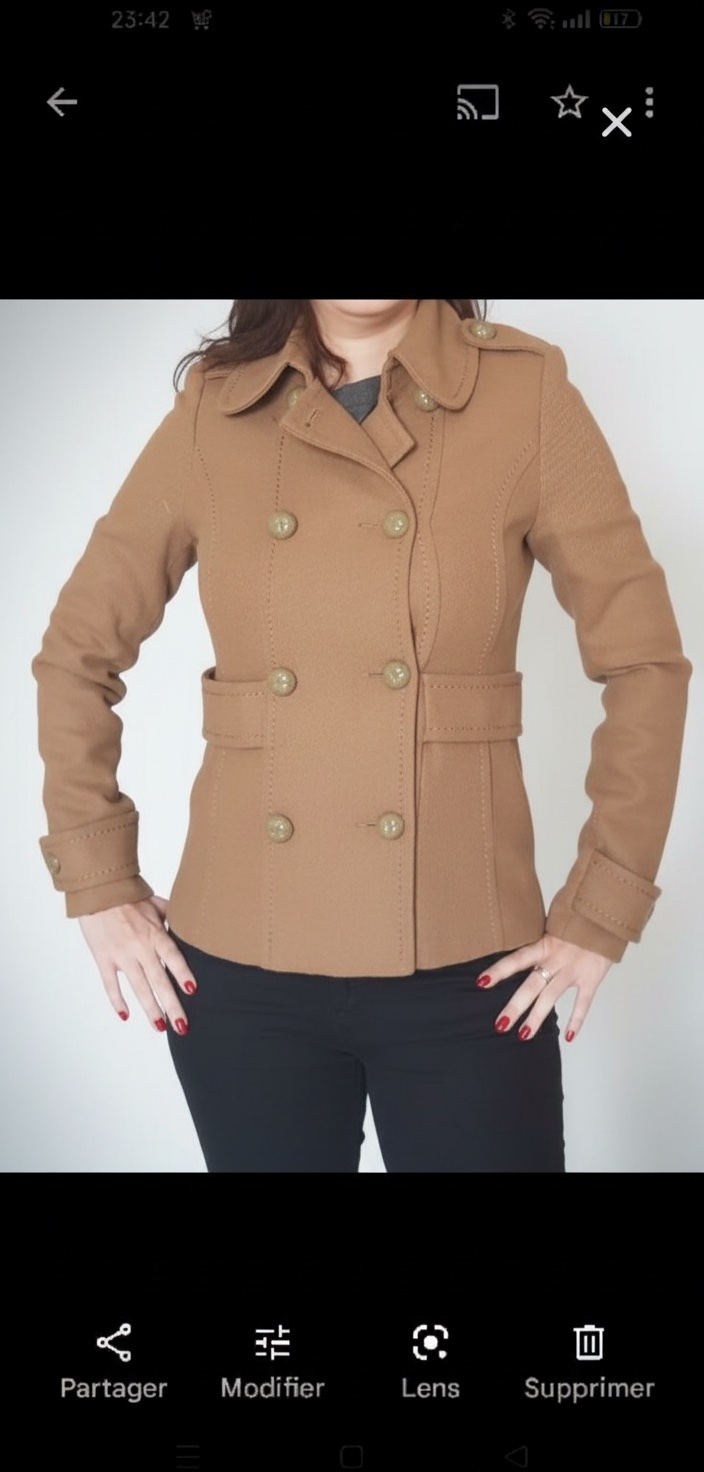 Veste croisee 