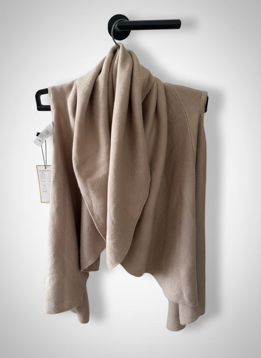 Gilet sans manche se porte de 5 facons  