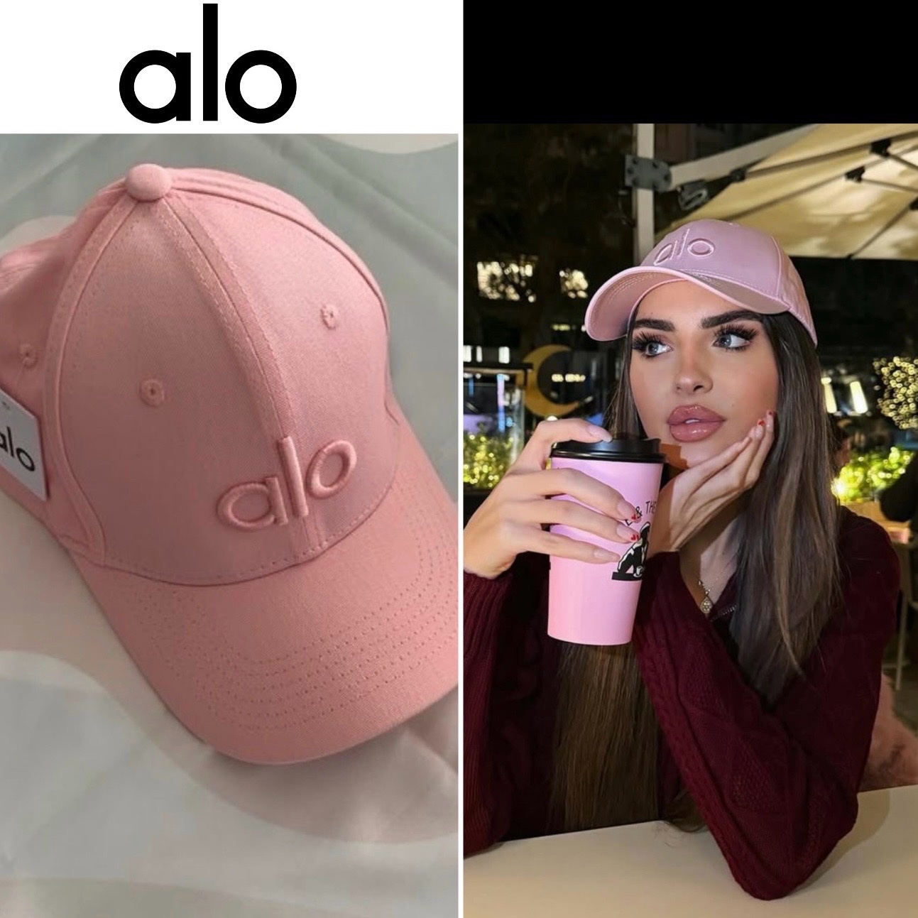 Casquette alo rose