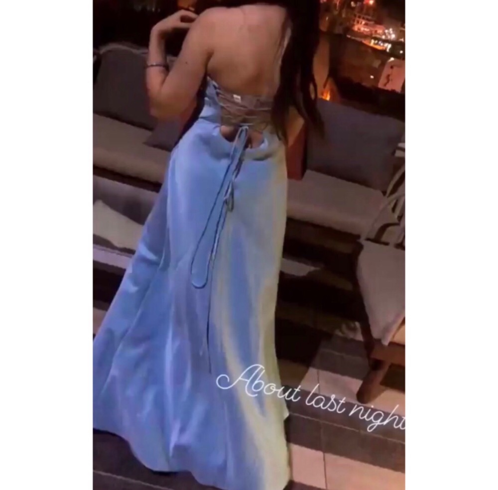 robe soirée bleu 