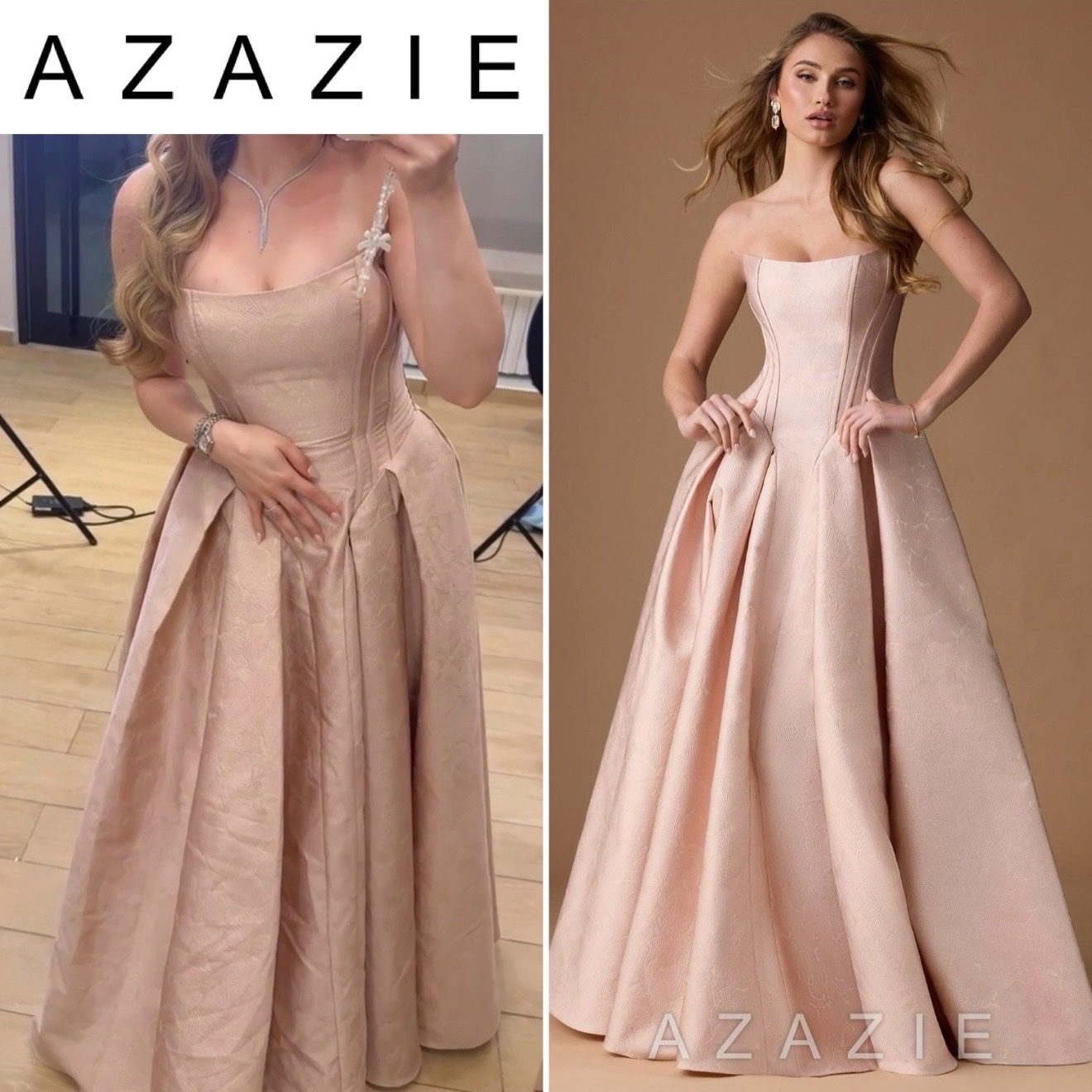 Robe Azazie princesse importée du Canada, portée une seule fois pendant moins de 2 heures. État impeccable, comme neuve.