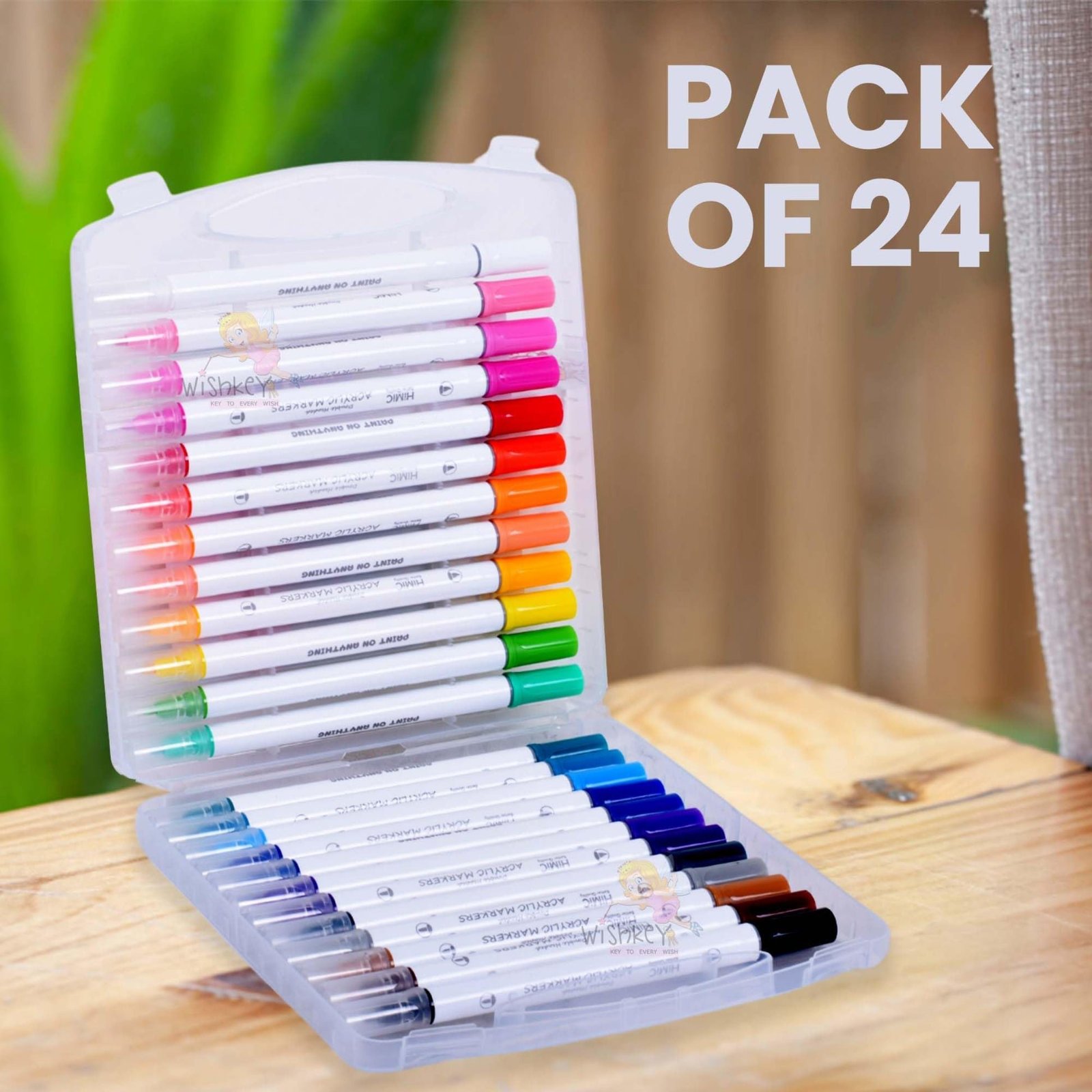 Boite 24 feutres brush