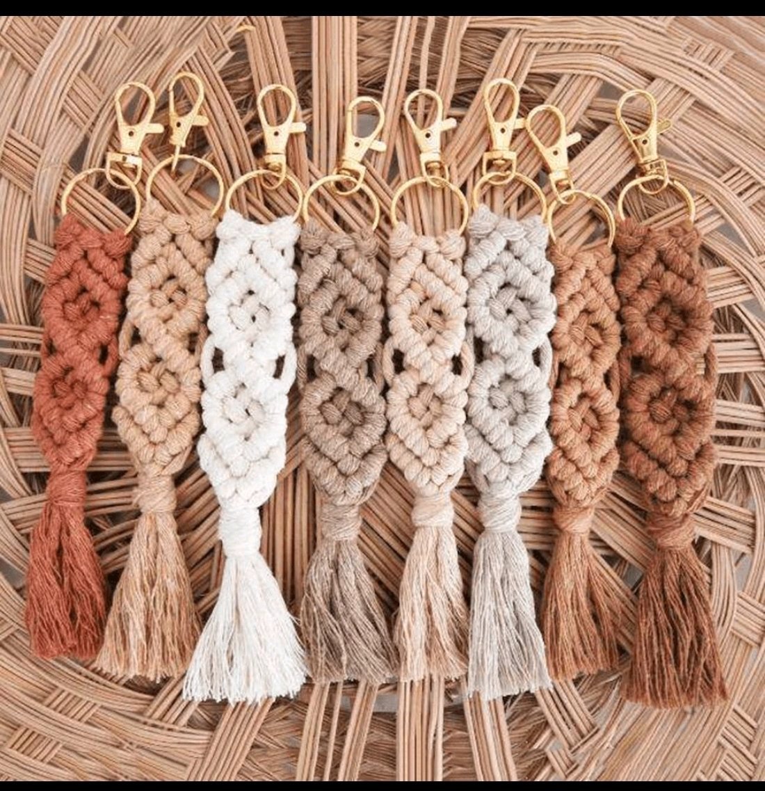 Superbe porte clé tressé 