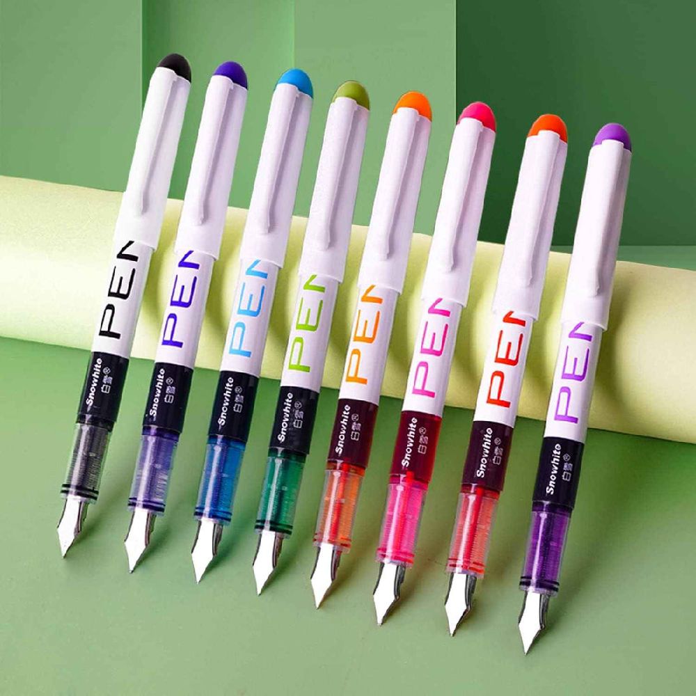 Superbe lot 8 stylos encre jetables 