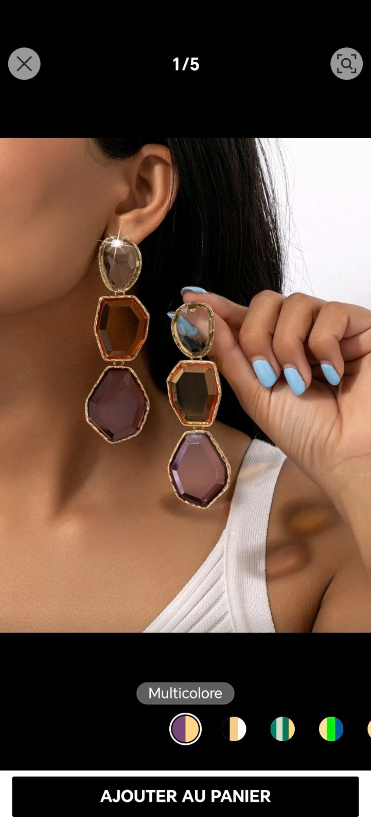 Superbes boucles d'oreilles 