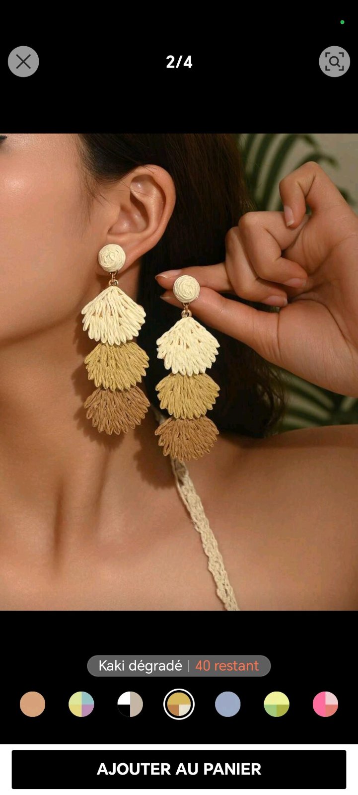 Superbes boucles d'oreilles 