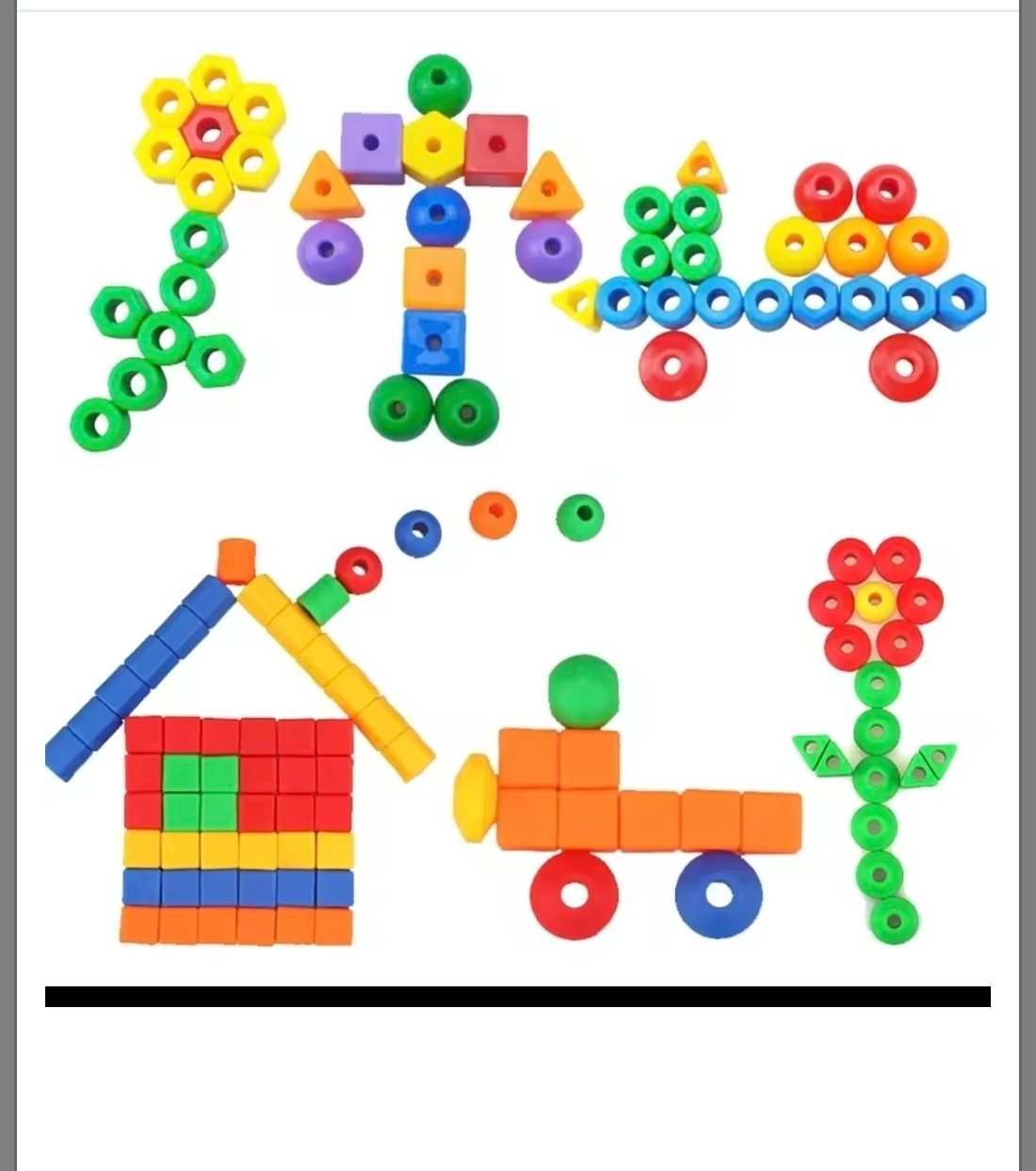 Superbe jeu grosses perles et laçage 