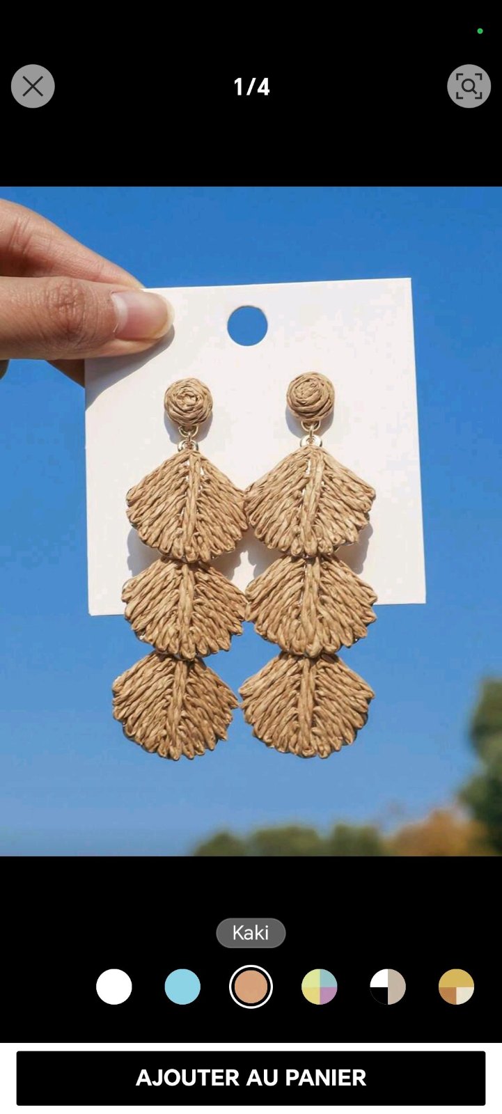 Superbes boucles d'oreilles 