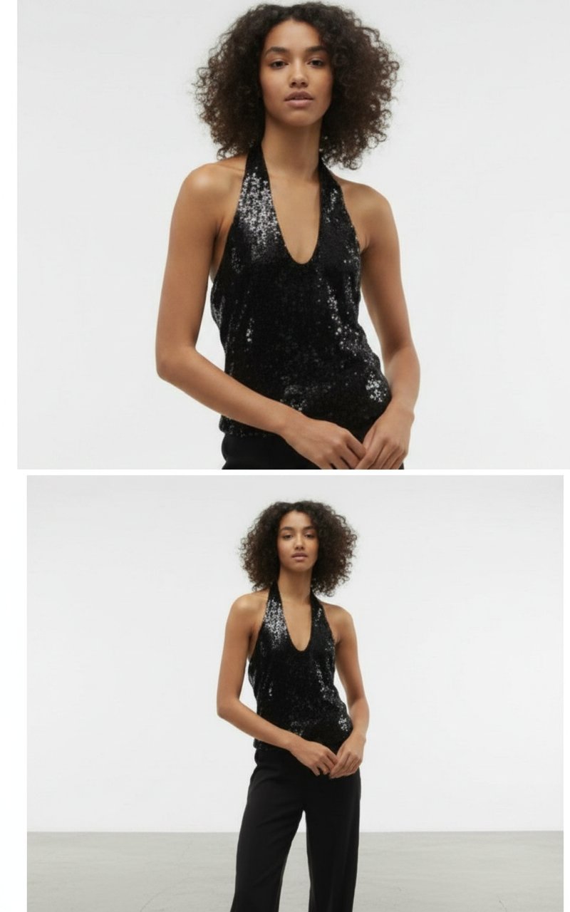 Taille S / M  à sequins pour soirée 