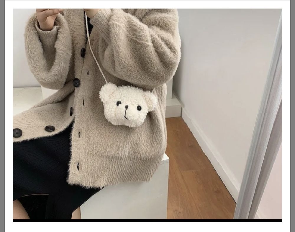 Superbe sac nounours blanc