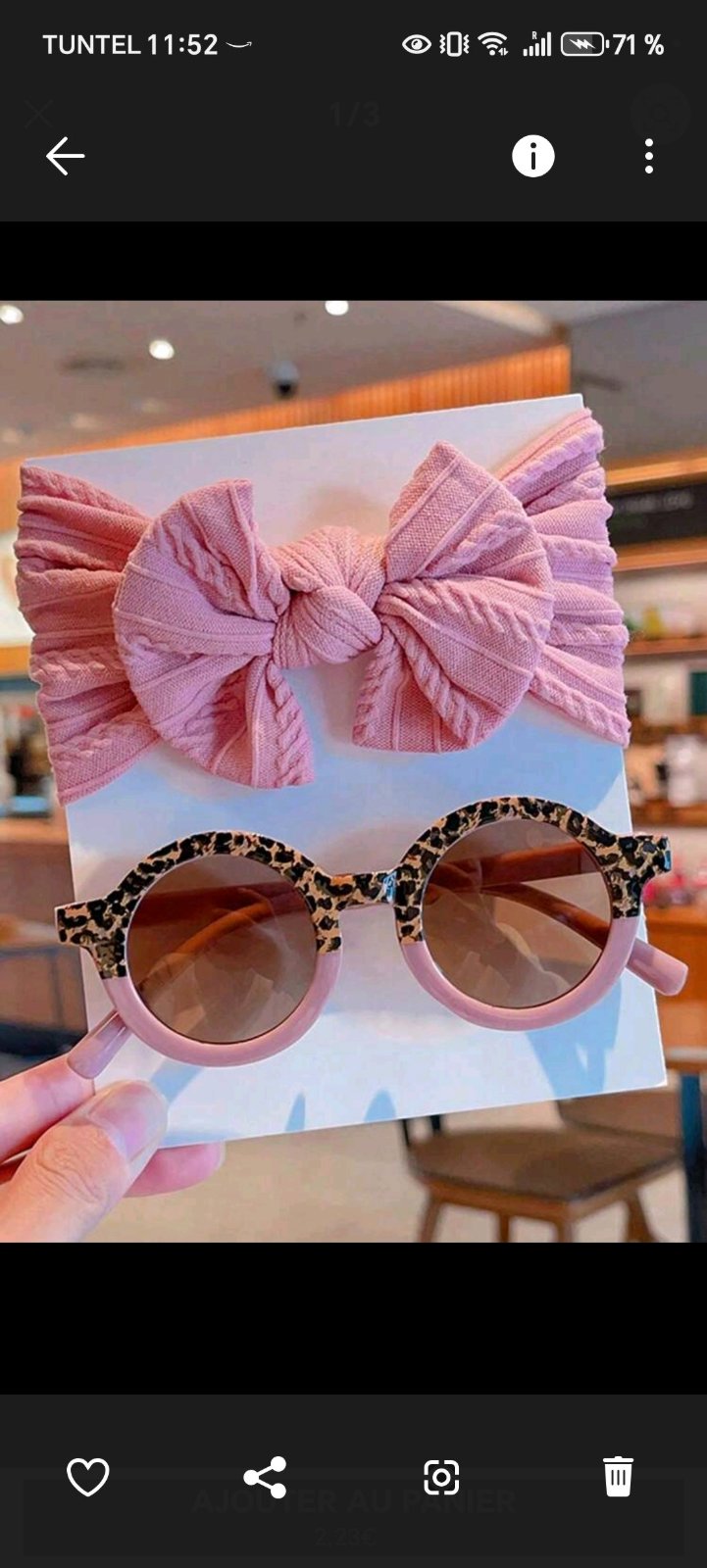 Superbe lot lunettes+ bandeau 
