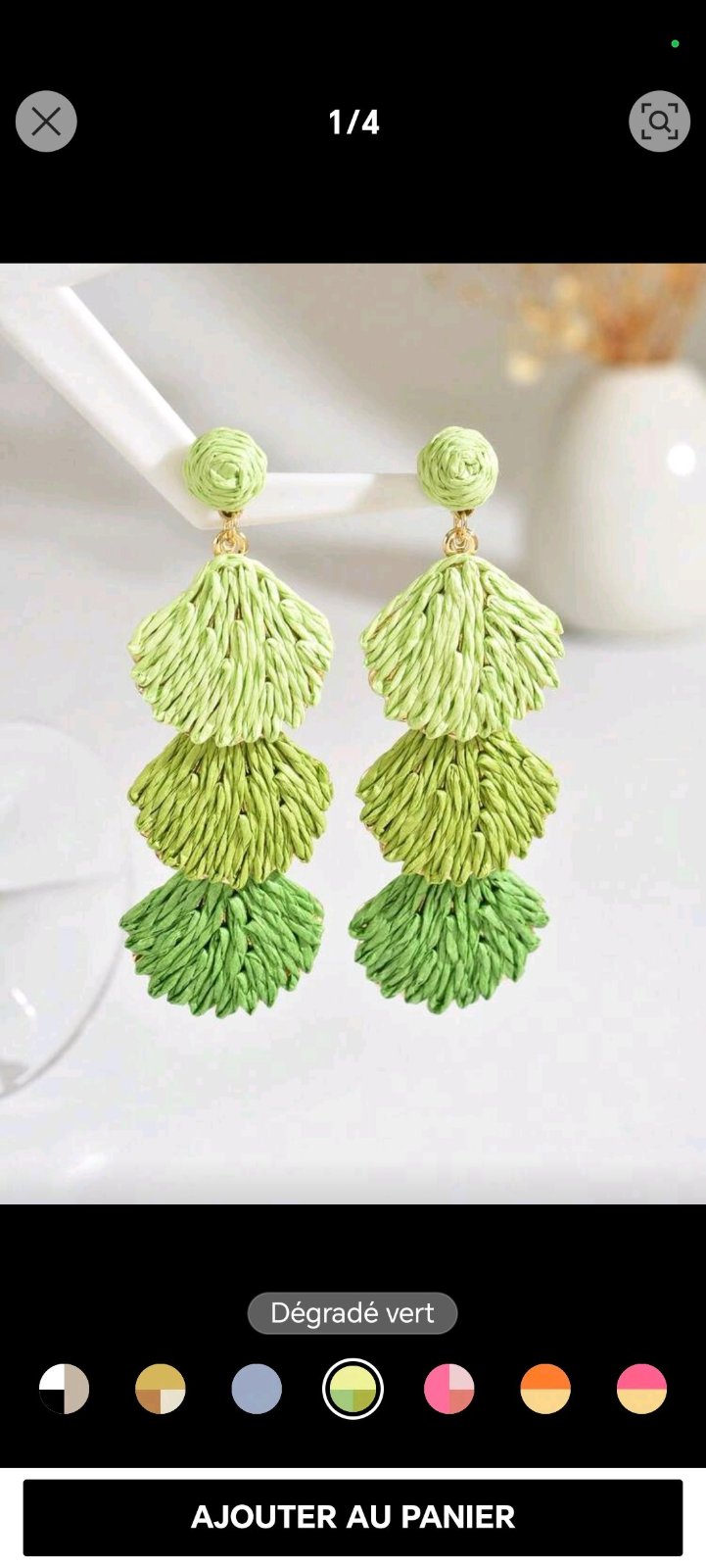 Superbes boucles d'oreilles 