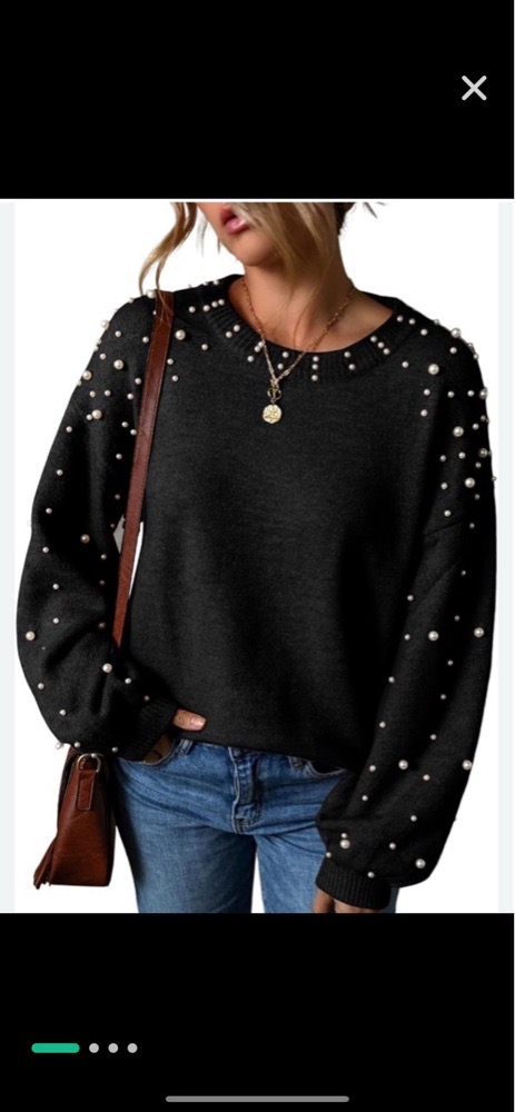 Pull avec perles 