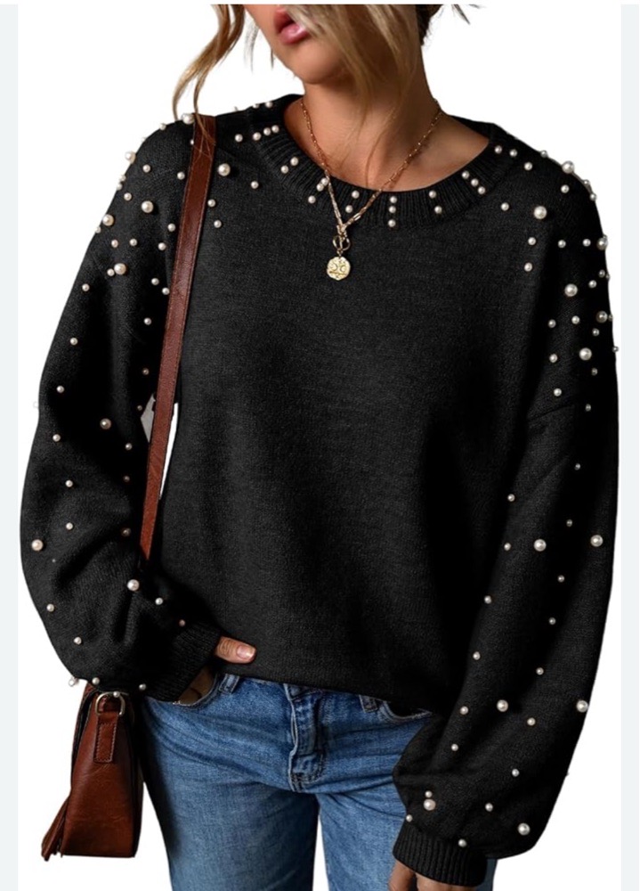 Pull avec perle 