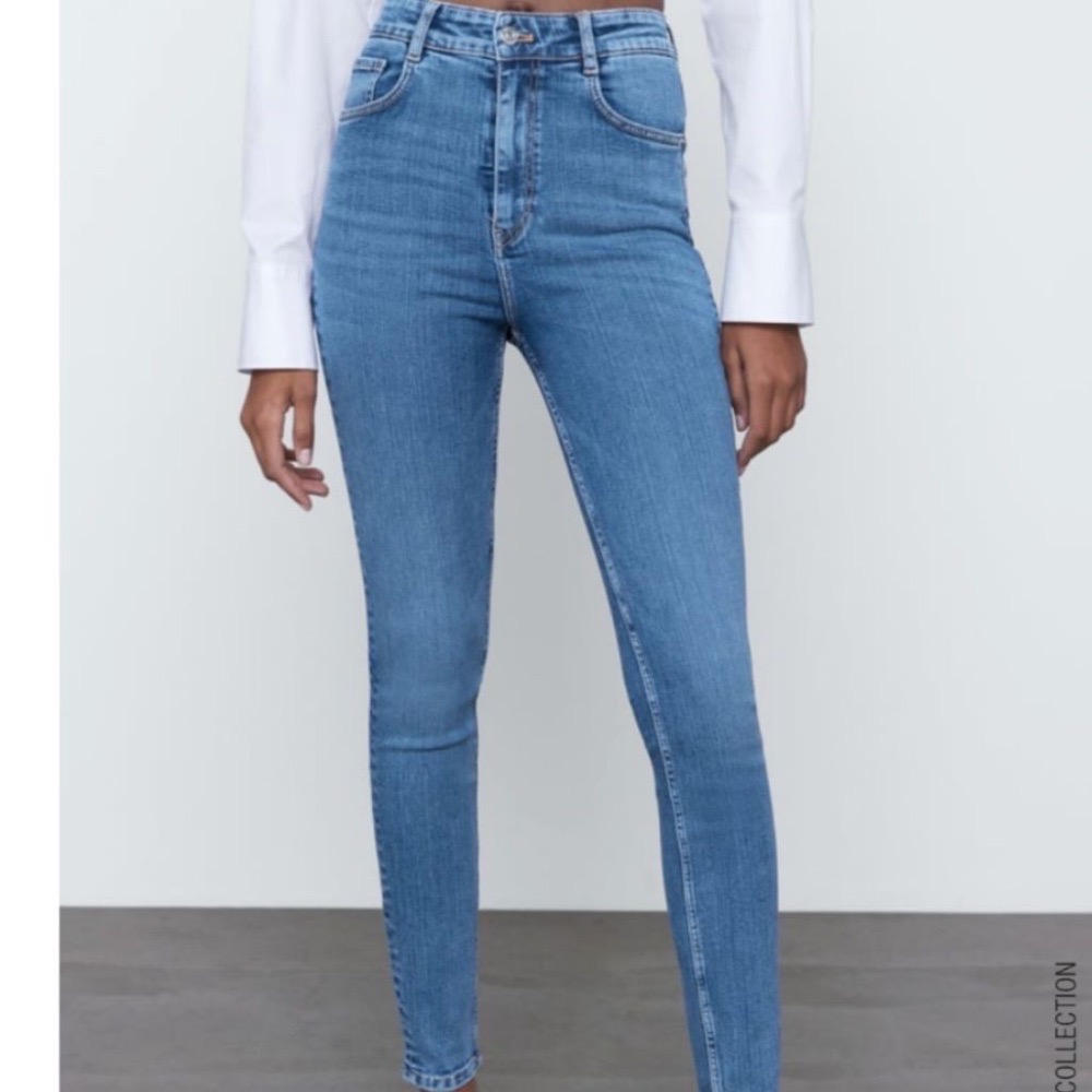 pantalon jean super taille haute