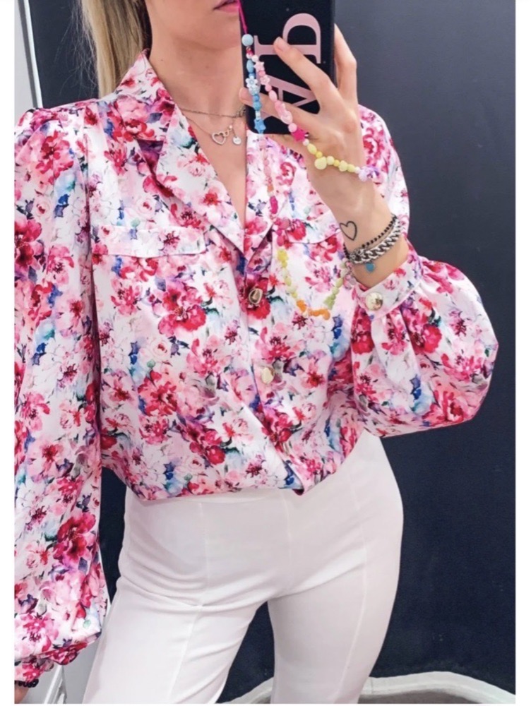 Chemise rose fushia