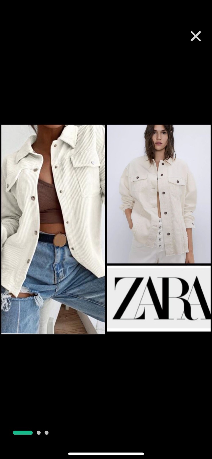 Surchemise zara 