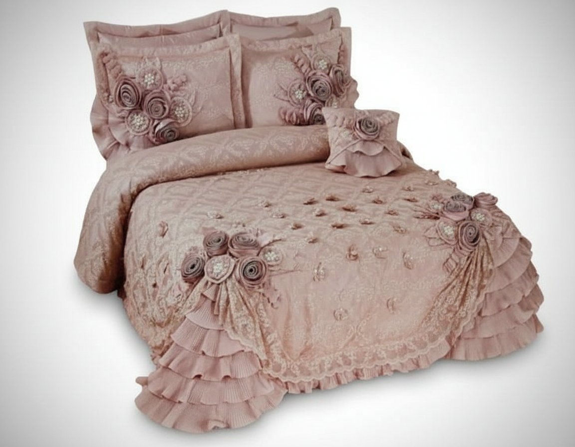 Cover lit Mariage Rose 