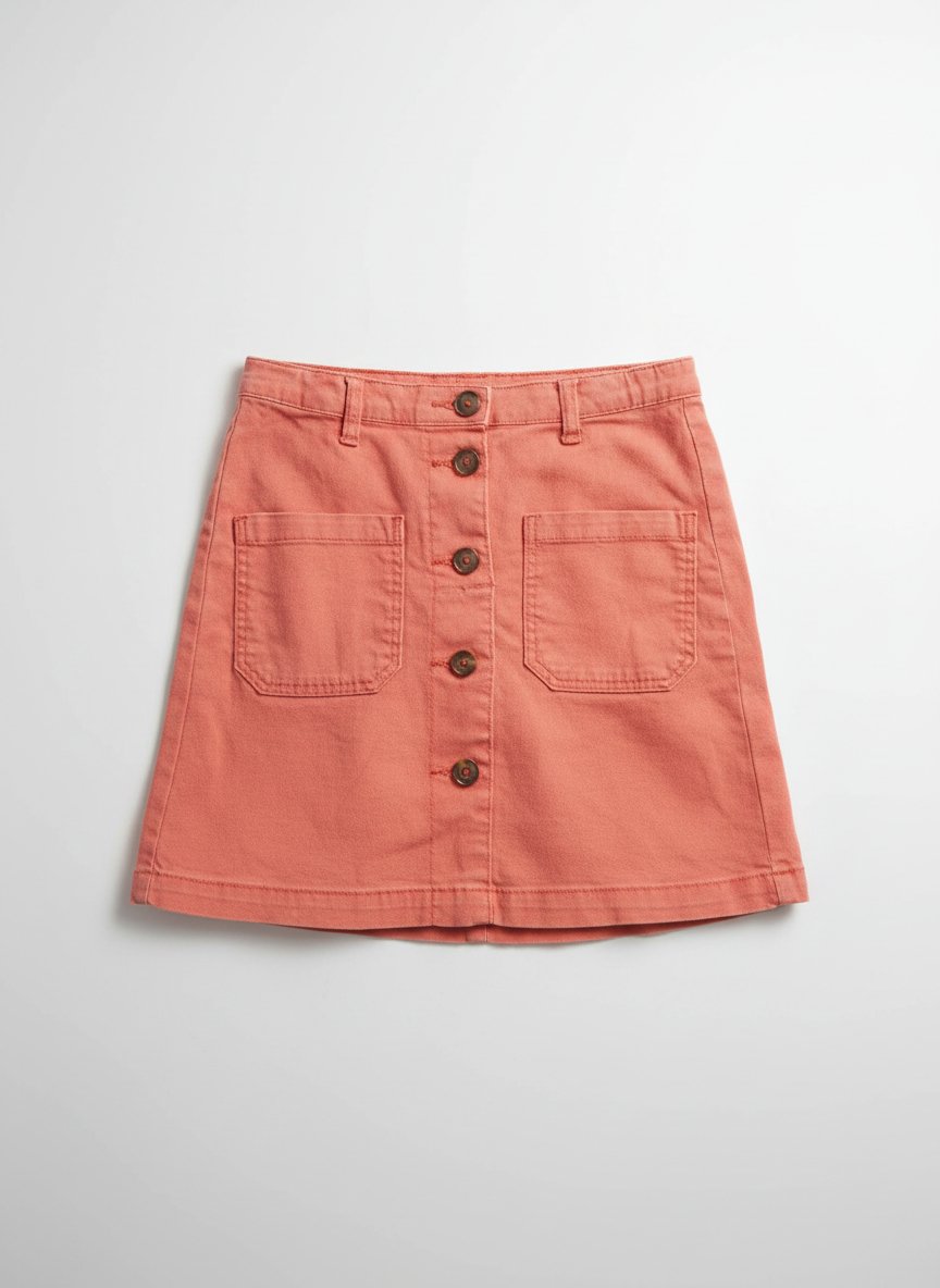 Jupe kiabi fille rouge brique 