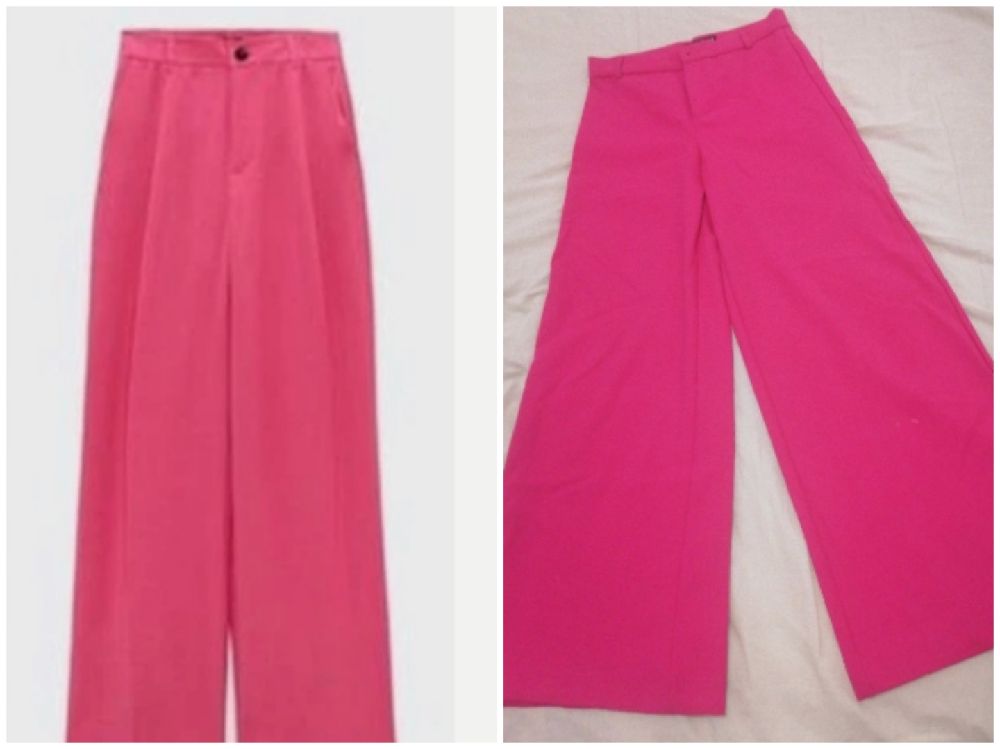 Pantalon large zara 