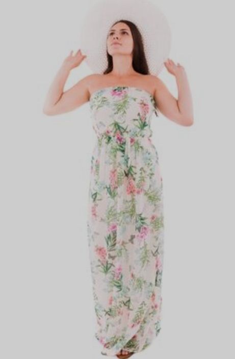 Robe bershka bretelles floral fluide 