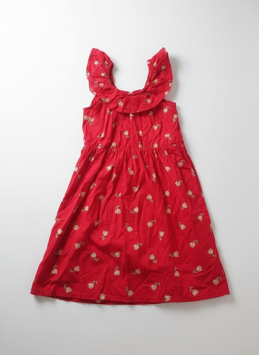 Robe imprimée floral rouge kiabi 