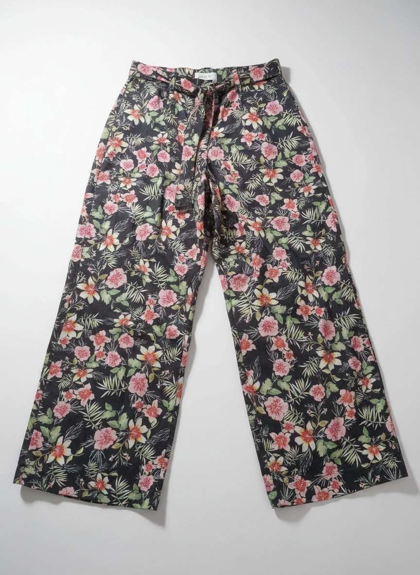Pantalon large mango floral 