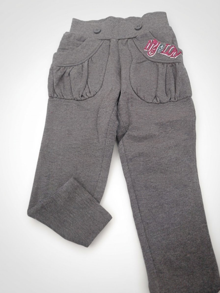 Pantalon gris fille