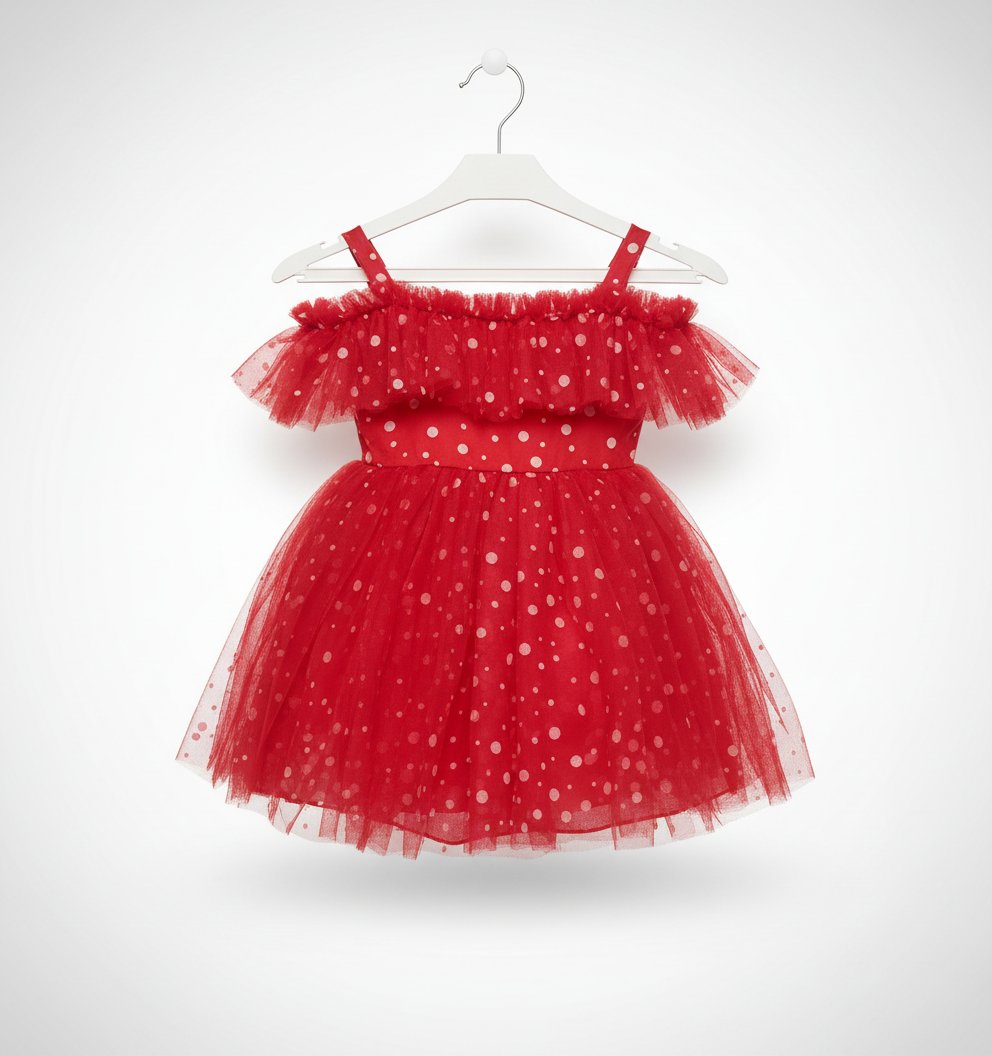 Robe rouge pour fêtes 